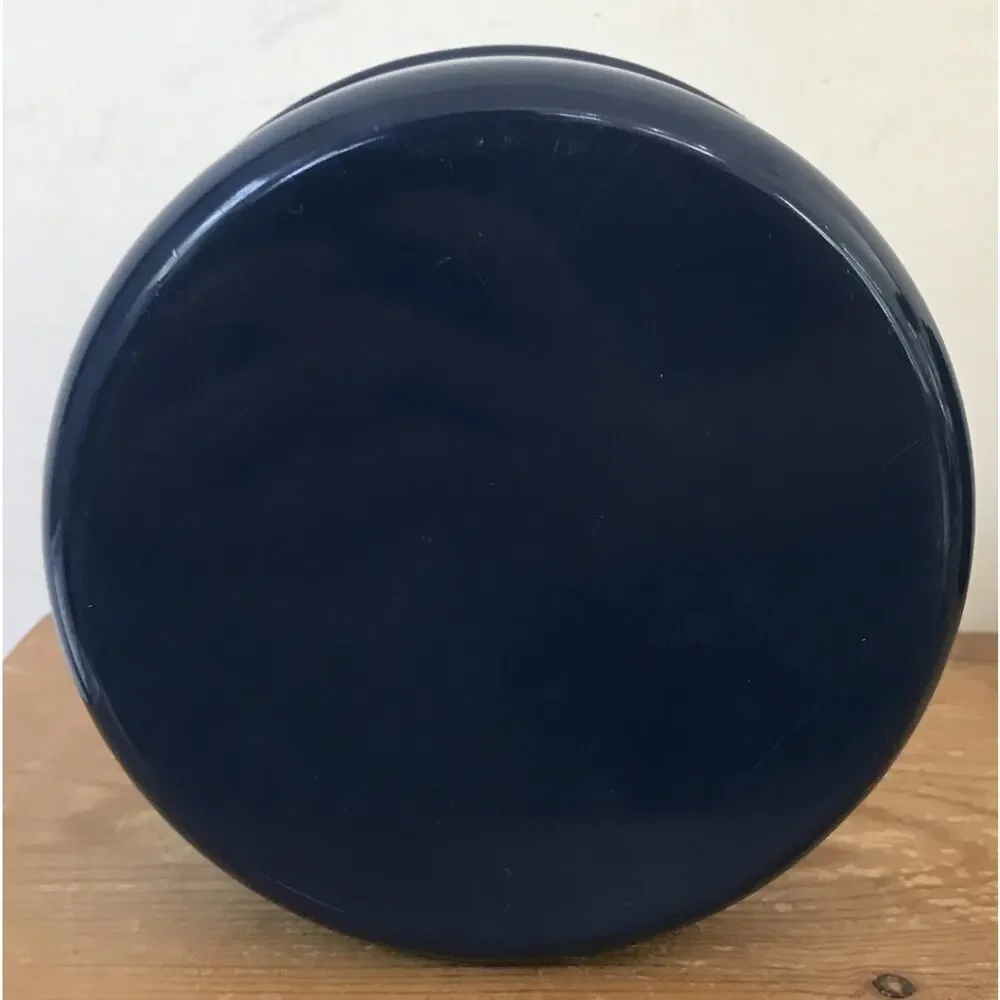 Set Pair 2 Target Home Dark Green Navy Blue Enamel Metal Kitchen Canisters